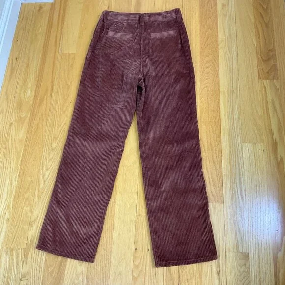 Sunday Best Pants Corduroy Trouser Straight Leg Brown Cognac Harvey Aritzia (6) - Picture 3 of 8